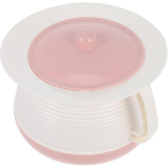 1PC Chamber Pot with Lid, Bedside Urinal Bottle with Cover and Handle, Bucket Potty Urine Pots to, Suitable for Household Pregnant Elderly Adults