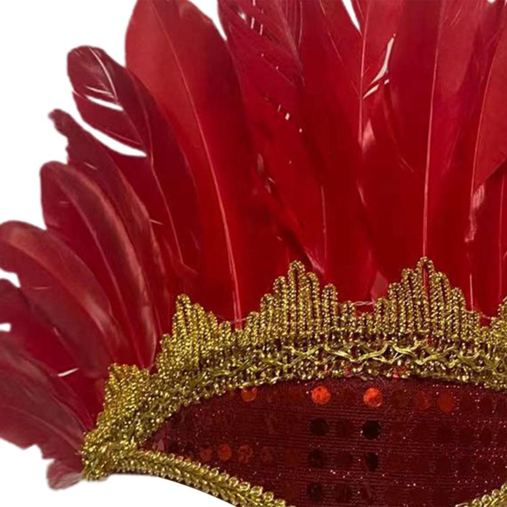 Clothing Colored Headwear Children's Day Feather Headdress Headwear Headpiece Fancy Dress Party