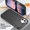 For iPhone 17 Case PC+Silicone+EVA 3 In 1 Shockproof Phone Cover