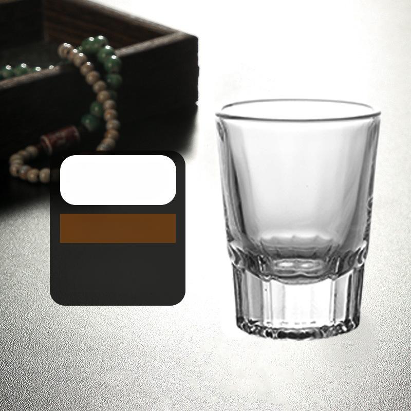 2pcs Shot Glass Set Baijiu Cup High Appearance for Restaurant Hotel High Foot Small Wine Cup Mini Cups Household Glass Wine Cup