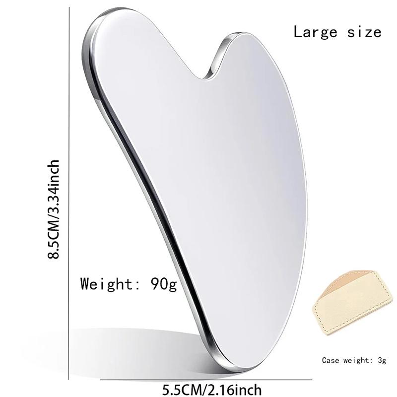 Stainless Steel Gua Sha Scraper Massager For Face Neck Body Guasha Massage Tool Facial Skin Care Guasha Board Face Massager