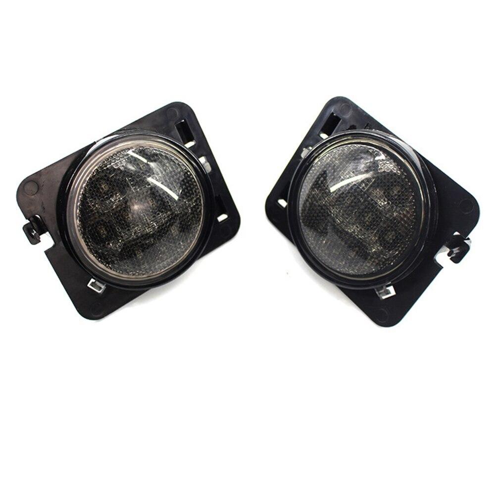 2x LED Front Turn Signal Marker Light For Jeep Wrangler JK 2007-2016 Left Right