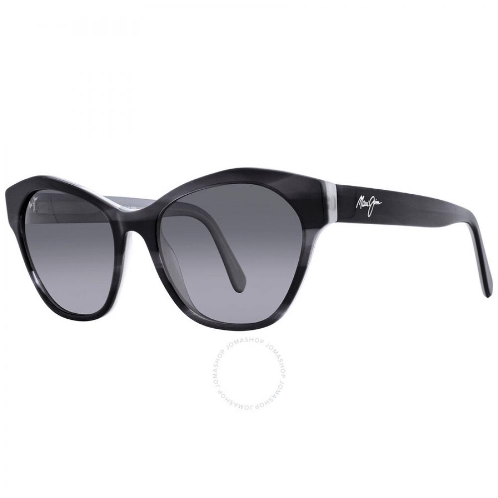 Maui Jim Kila Neutral Grey Browline Ladies Sunglasses Gs819 02a 54