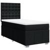 VidaXL Slatted Bed Base and Mattress Black 80x200 Cm Fabric 3293811