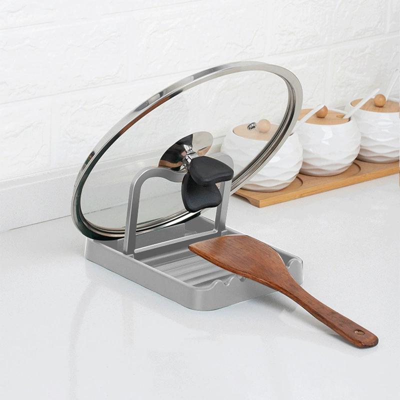 1pc-multifunctional Upright Stand for Countertop,suitable for Shovel, Lid, Kitchen Organization and Storage, Kitchen Utensils