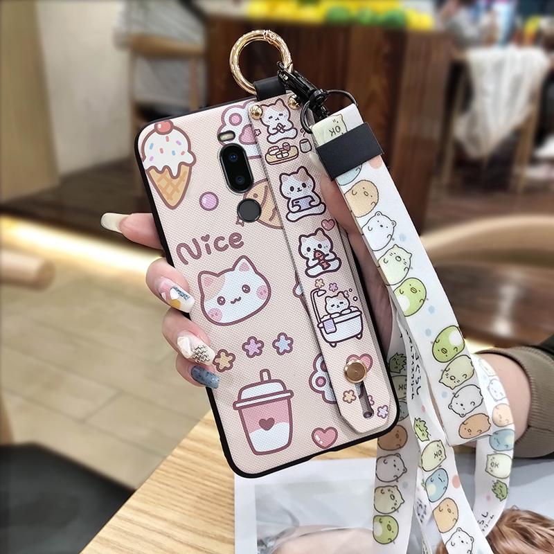 Dirt-resistant Durable Phone Case For Meizu M8/V8 Pro Anti-dust Cute Soft Case Kickstand Silicone Anti-knock Shockproof