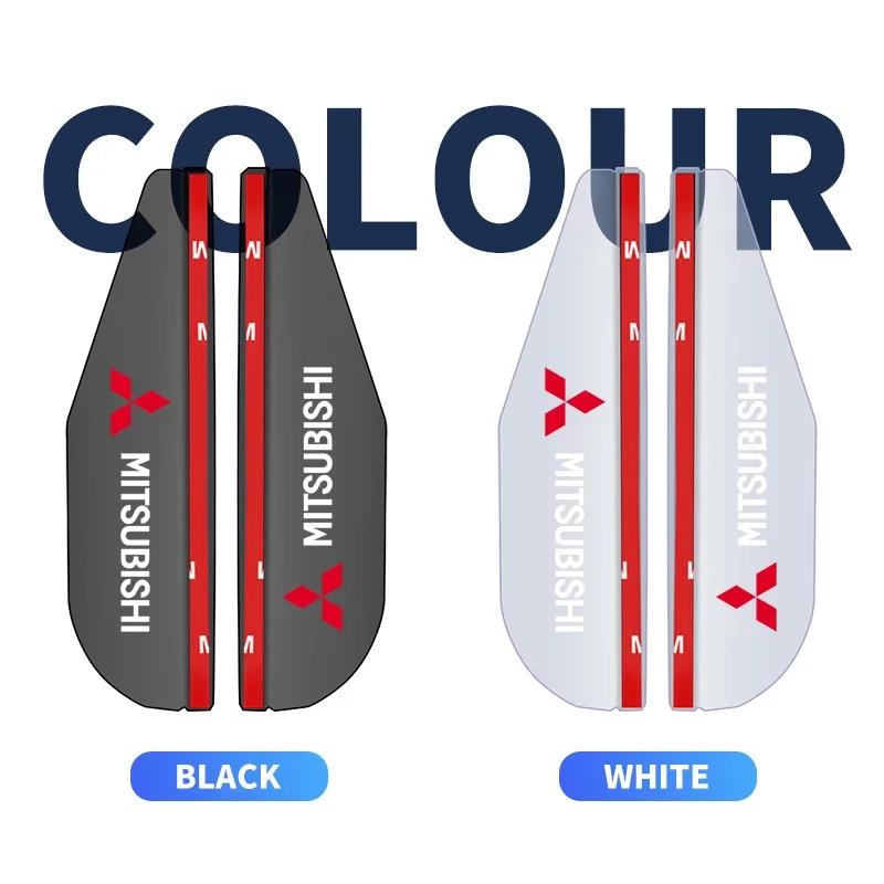 2 ks Obočí deštníku zpětného zrcátka do auta Vodotěsný kryt Stříška Pro Mitsubishi Lancer Mirage Pajero Asx 10 Outlander 3 l200