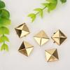 100pcs Square Pyramid Punk Rivets 4 Claw Metal Studs for Bracelets Clothing Shoes Handbag