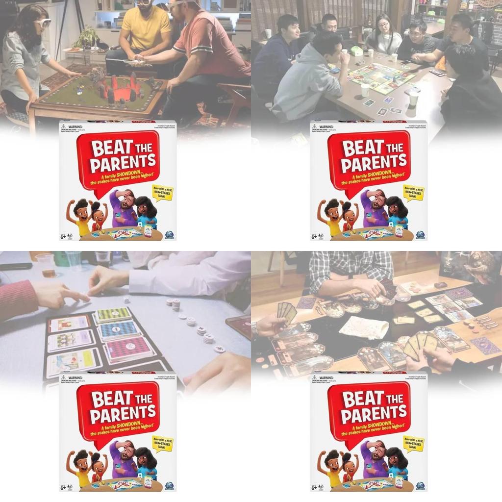 Fesselndes Spin Master Brettspiel Schlage deine Eltern Nur ein lustiges Kartenspiel-Erlebnis