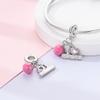 Pink Series Charmscopper Perfume Butterfly Charm Beads Pendent Dangle Fit Original Bangle Charm Bracelet Diy Women Jewelry