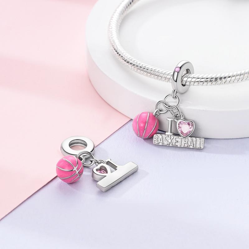 Pink Series Charmscopper Perfume Butterfly Charm Beads Pendent Dangle Fit Original Bangle Charm Bracelet Diy Women Jewelry