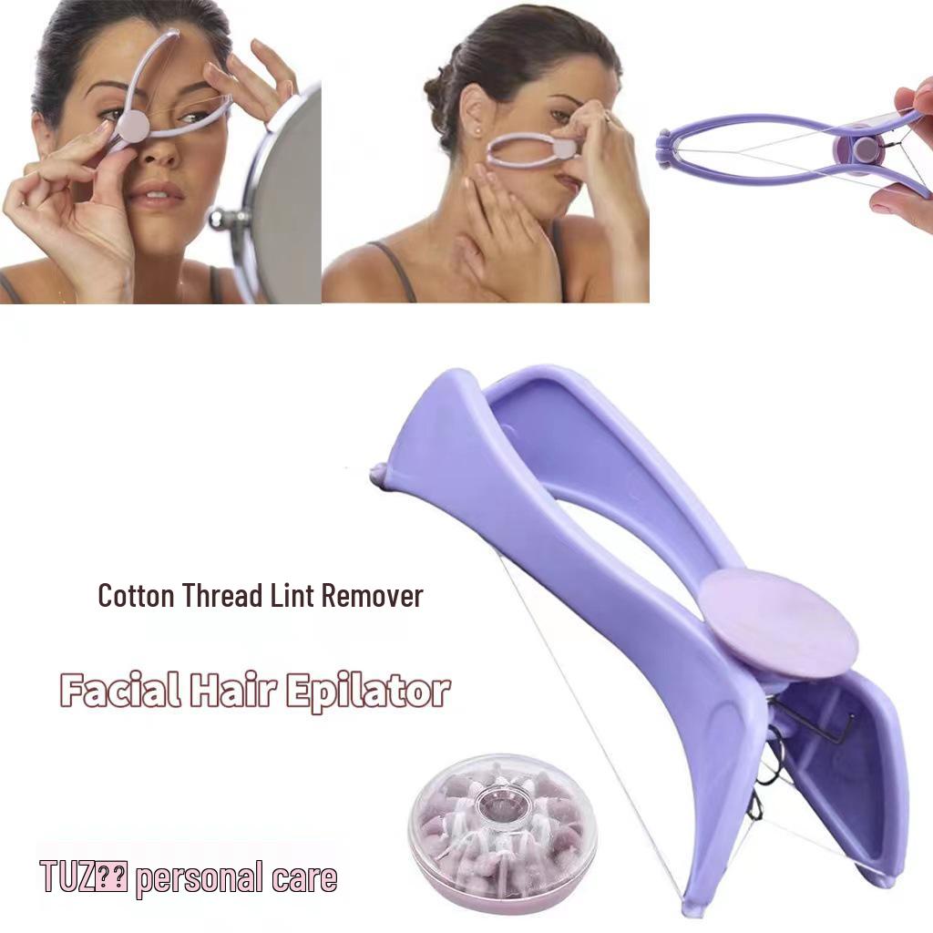 Facial Hair Removal Cotton Thread & Tweezers Epilator