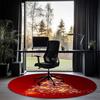 Christmas tree Printed Round Rug Carpet Chair Rug Area Rug Entryway Doormats,for Office Chair Living Room Bedroom Kitchen Room.