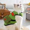 Internet celebrity pet retro student satchel vest spring and summer thin cat breathable muppet silver gradient kitten clothes