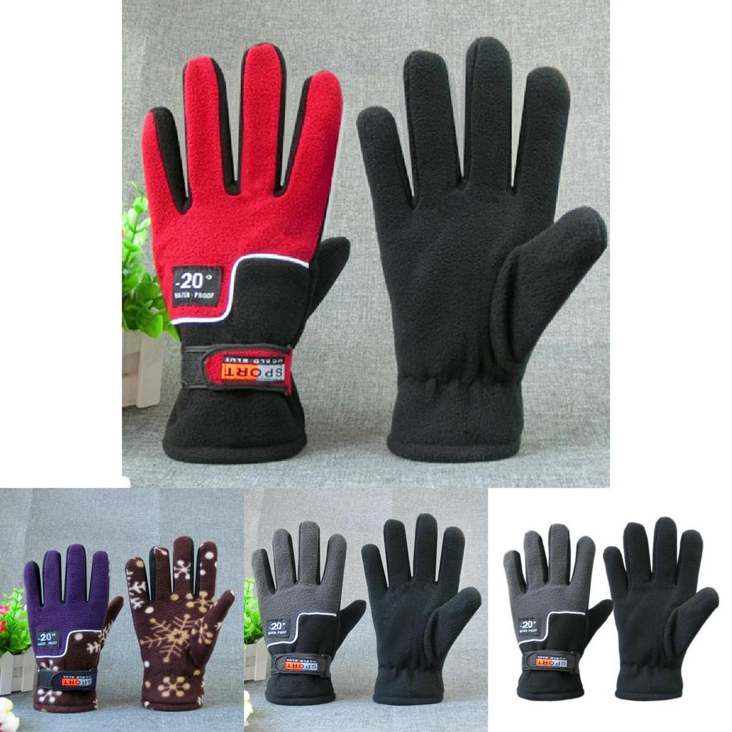Adult Fleece Bicycle Gloves With And Anti Slip Features For Winter Cycling And Travel