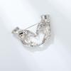 Hand Pose Heart Brooches For Unisex Office Casual Party Jewelry Unique Hands Brooch Pins Gifts