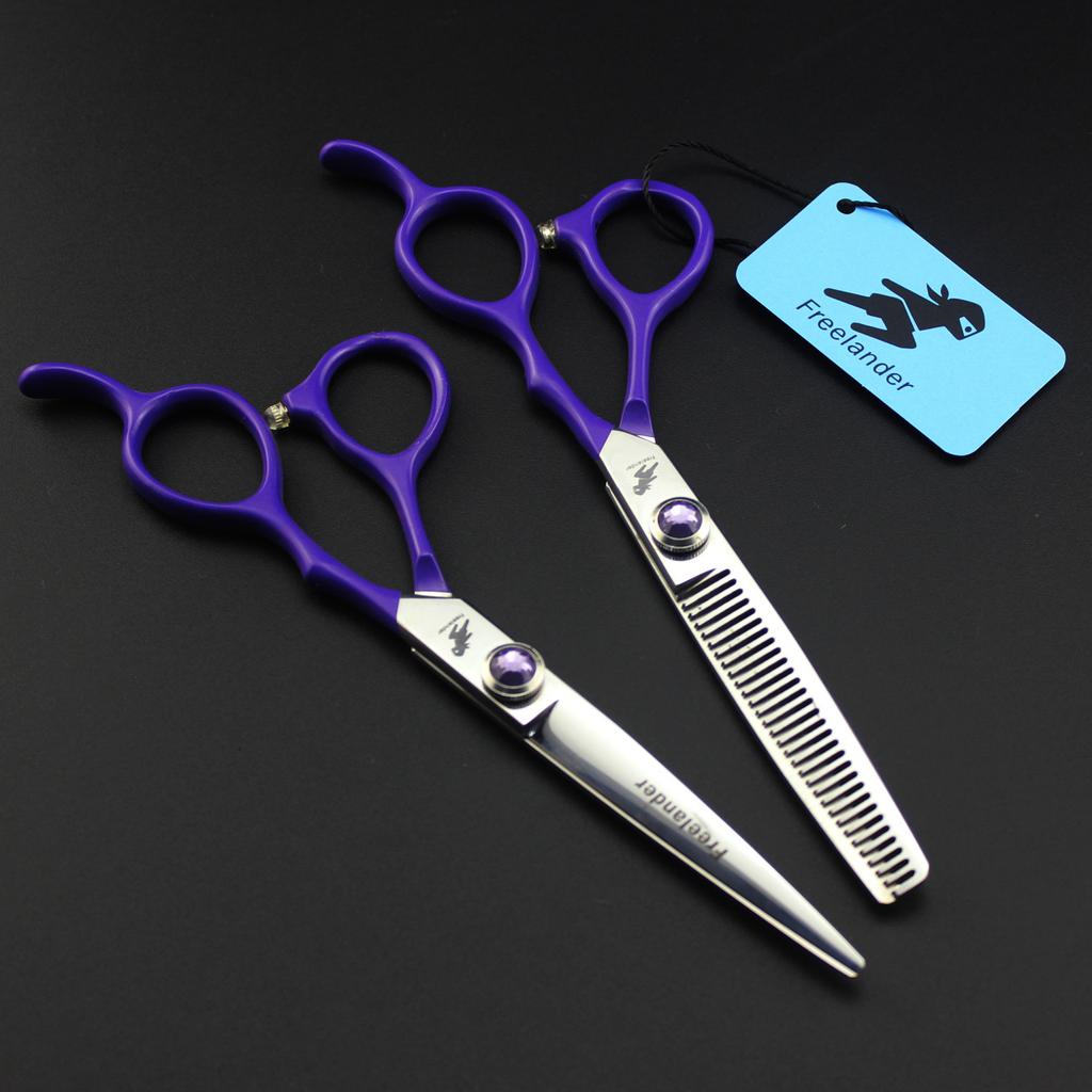 6.0 Inch Red Handle, Hair Scissors, Hair Scissors, Flat Scissors, Bangs Scissors, Tooth Scissors, Thin