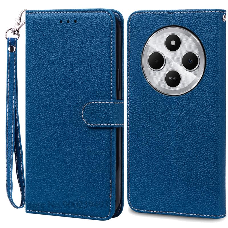 For Poco C75 Case Luxury Leather Flip Wallet Case For Poco C75 Case Xiaomi Poco C75 C 75 Case Silicone Book Cover Coque Fundas