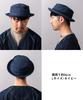 Nakota Req Hatter Denim Pork Pie and Simple Hand Size L Circumference Navy Hat, Men's Women's, Cotton, Design, Washable, Casual, Travel, Outdoor,