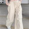 Summer Vintage Y2k Cargo Pants Women Pockets High Street Fashion Baggy Pants Female Korean Style Casual Wide Leg Pants 2023 New
