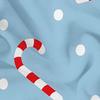 Candy Cane Gift Bow Anime Cartoon Flannel Blanket Soft Warm Throw for Bedroom Sofa Car Kids Holiday Gift