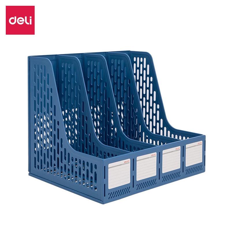 Deli 4-Compartment Desktop Mesh File Holder