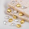2Pcs 4pcs 18k Gold Color Plated Irregular Shape Charms Spacer Beads for DIY Jewelry Bracelet Necklace Making Accessories