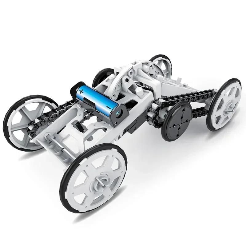 Сделай сам Солнечный Автомобиль 4WD Детские Игрушки Внедорожник Обучающие Конструкторы Автомобиль Научный Набор Строительная Машина Подарок для Мальчиков