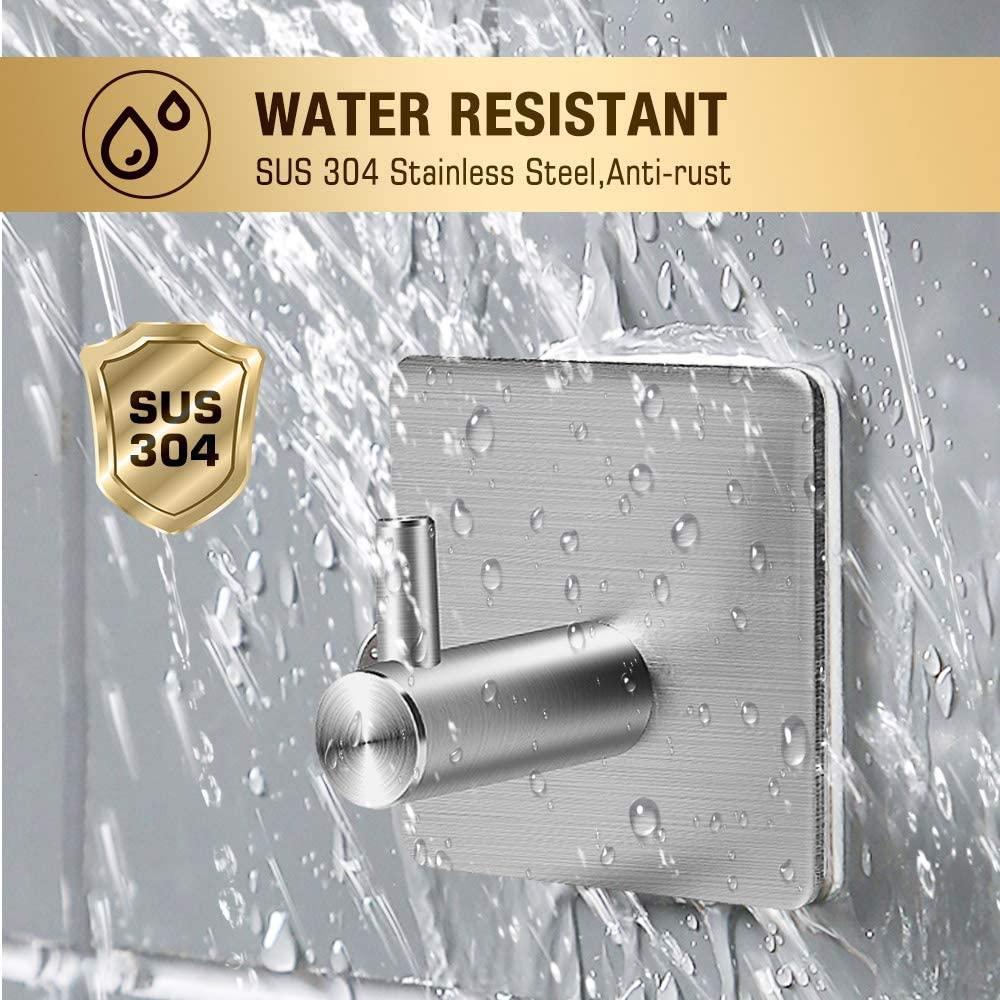 Homlly Tonii Stainless Steel Wall Hook Hangers (X4PCS)