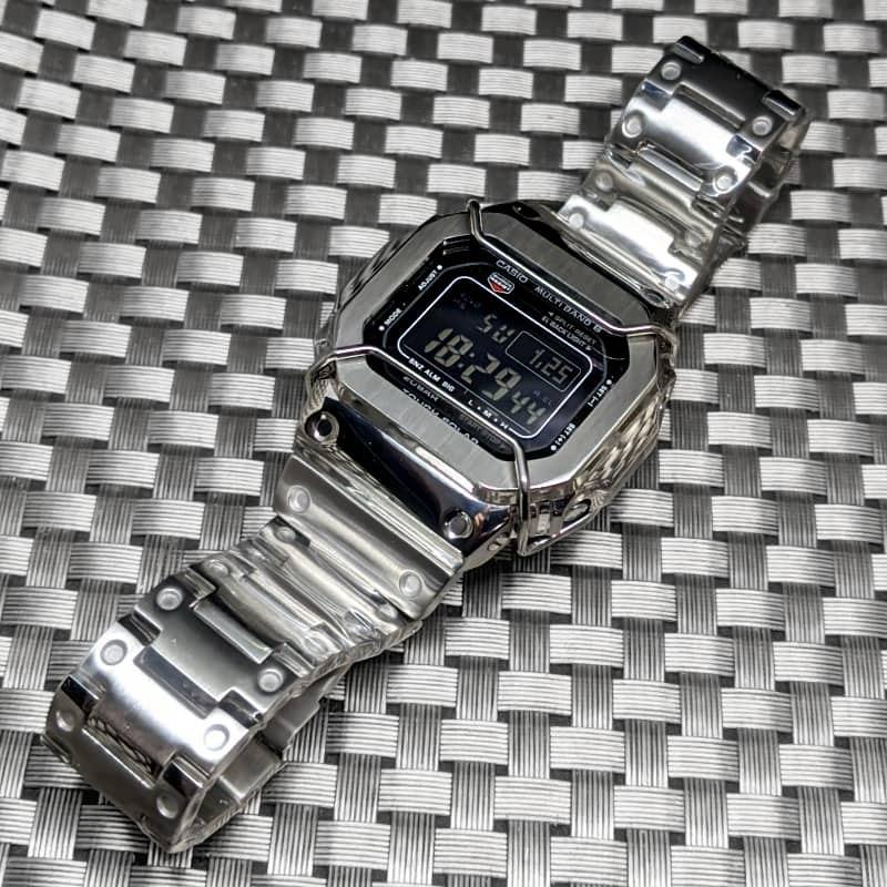 [USED] G-SHOCK 5610 Series Silver Stainless Steel Bezel for GW-M5610 Customization Japan Import