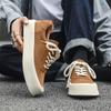 2024 New Men's Casual Leather Board Shoes Trend Versatile Height Increase Youth Niche Leather Shoes Sports Shoes 8008-J