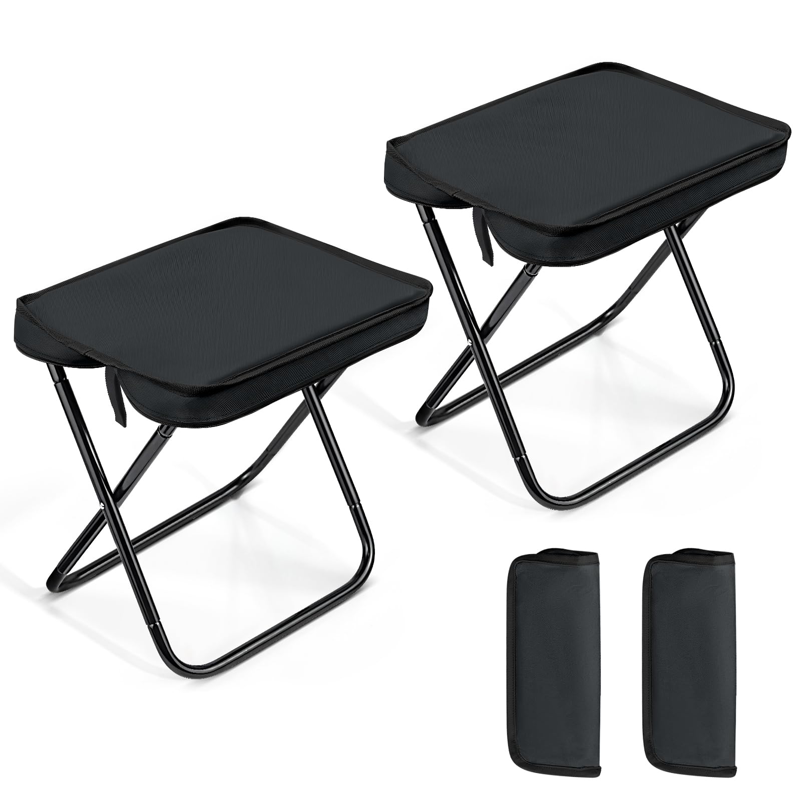 

MuGaoDee Compact Folding Chairs Integrated Outdoor Chairs for Expo Easy to 150kg Weight Integrated Storage Easy Mini Camping Aluminum Alloy Durable