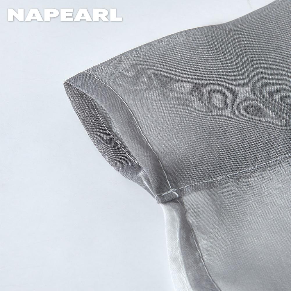 1PC NAPEARL Fashion Two Color Tulle Valance Door Curtain Short Rod Rocket Decorative Window Kitchen Curtain