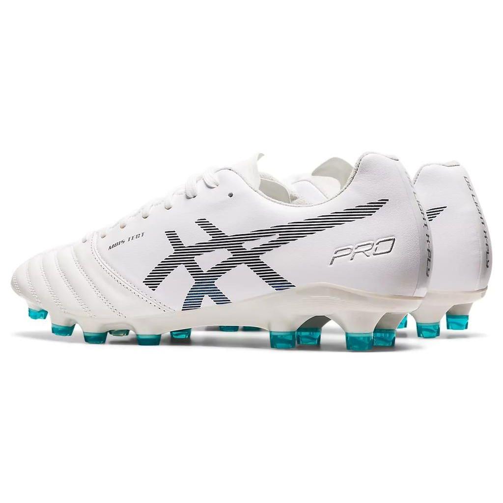 Asics Ds Light X-Fly Pro Kunstrasen Synthetikleder Rutschfest Langlebig Atmungsaktiv Fußballschuhe Herren Fußballschuhe Weiß Blau 1101A025-100
