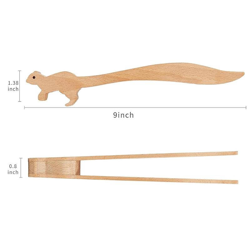 

Toaster Tongs Squirrels Rabbit Toast Tongs Animal Wooden Tongs For Toaster Multipurpose Mini Tongs For Appetizers Wood Utensils