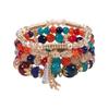 Bohemian bracelet creative tassel multi-layer beaded bracelet