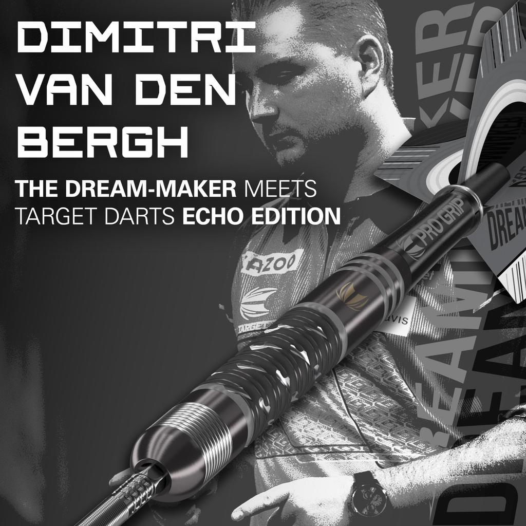 TARGET DIMITRI VAN DEN BERGH x ECHO SP STEEL TIP DARTS 90% (23g)