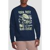 Star Wars Unisex Adult Yoda Best Dad Comic Sweatshirt