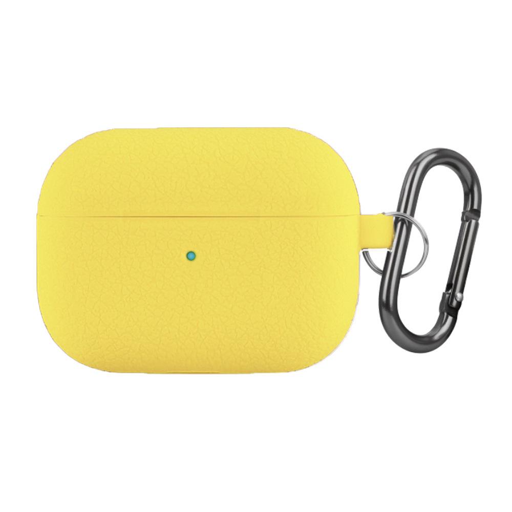 Lychee Pattern Silicone Case with Carabiner for AirPods Pro