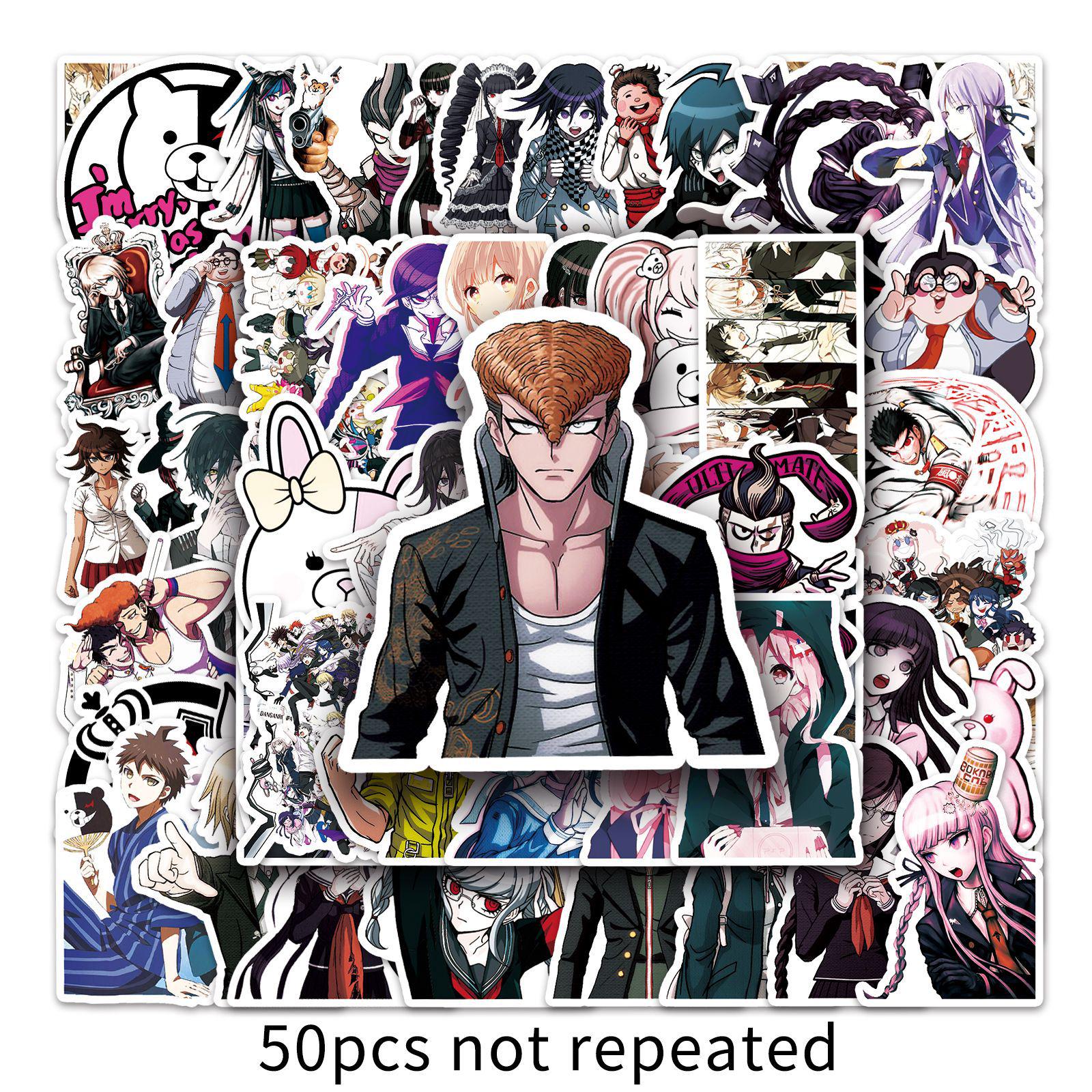 50 Danganronpa Game Cartoon Graffiti Stickers for Laptop & Car Decoration
