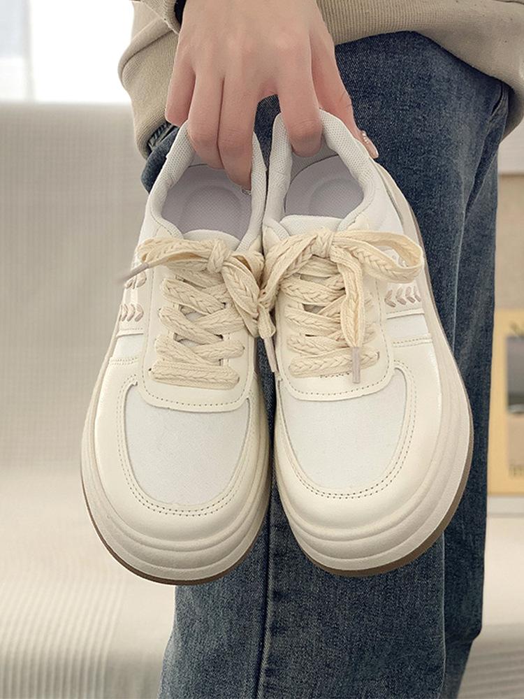 

Casual board shoes women s versatile little white shoes autumn and winter new students platform sports shoes board shoes 35