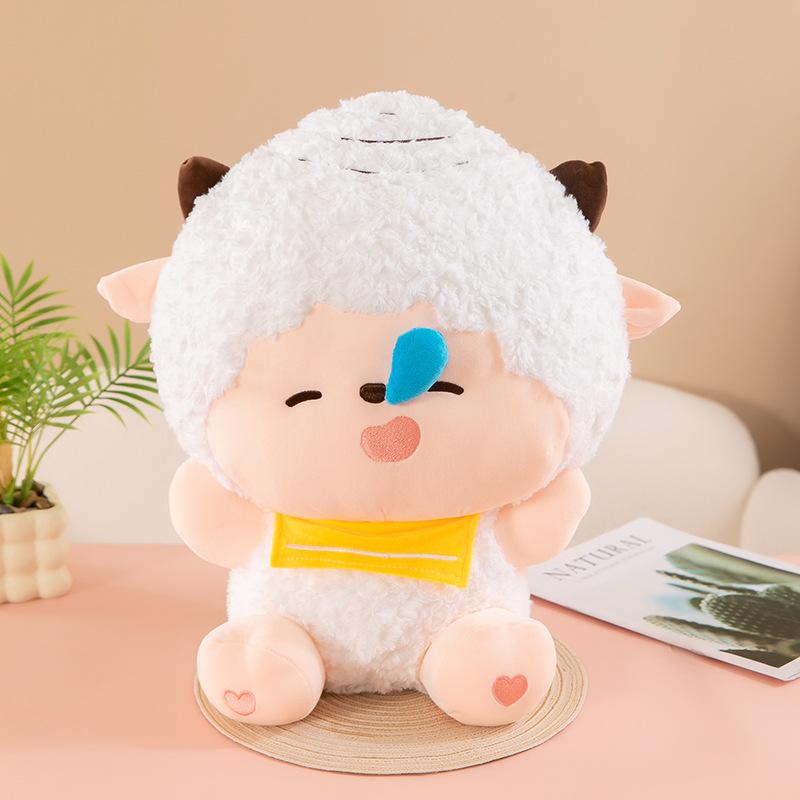 Popular Pleasant Goat and Big Wolf Doll Lazy Goat Doll Small Grey Grey Doll Children's Ragdoll Birthday Gift