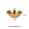 JingJingRS 304 Stainless Steel Satin Gold Noodle Bowl 12cm