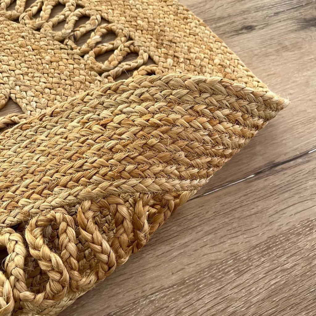 Round Jute Rug Handmade Natural Rug for Any Space Look Rustik Decor For Any Space Area Look Emporioum
