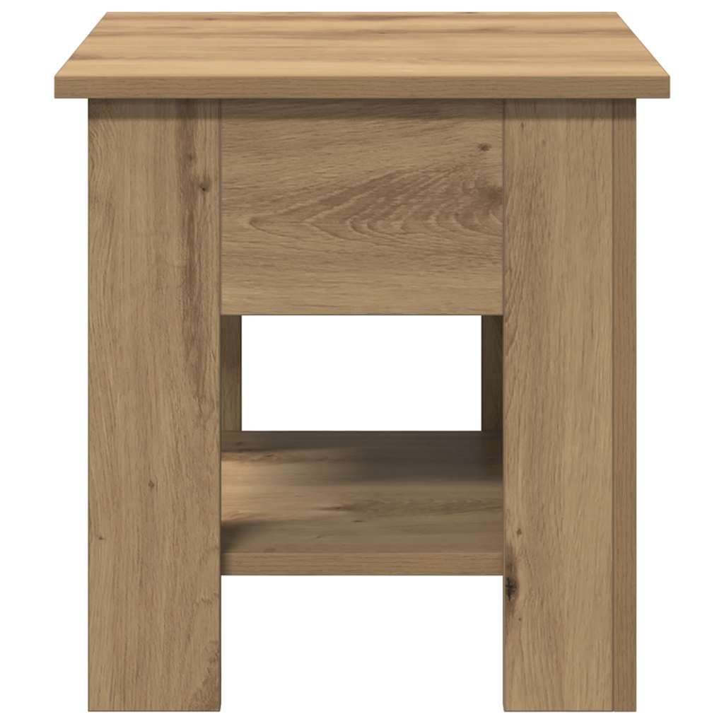 Vidaxl Stolik Kawowy, Dąb Artisan 40X40X42 Cm, Materiał Drewnopochodny