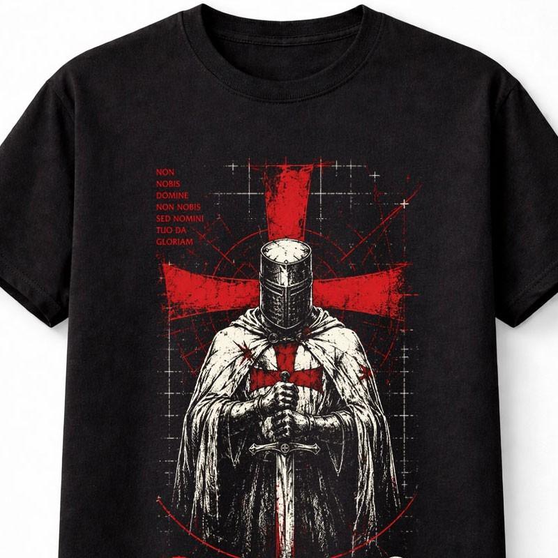 Knights Templar 1119 Crusader Medieval Cross Warrior Graphic Unisex TShirt