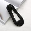Women's Summer Lace Low-Cut Socks, Thin & Breathable with Cotton Bottom and Silicone Anti-Slip Heel Grip.