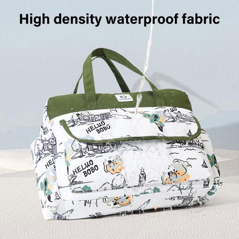 Modna Wielofunkcyjna Torba dla Mamy Wodoszczelna i Stylowa Przechowywanie Pieluch Wiele Wzorów dla Kobiet w Ciąży!