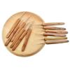 10pcs Crochet Hook Portable Practical Ergonomic Wooden Handle Metal Crochet Needle Knitting Tools