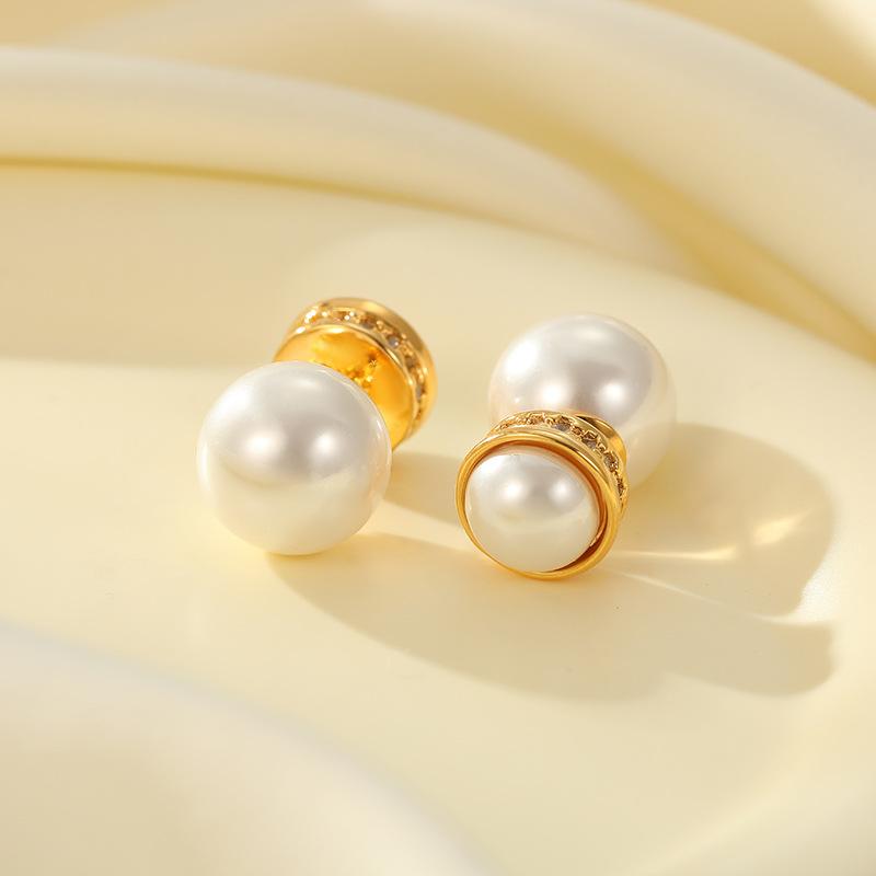 

Серьги-гвоздики с жемчугом Advanced Sense, противоаллергические, квадратные, универсальные серьги Ancient Cold Wind 18K белый